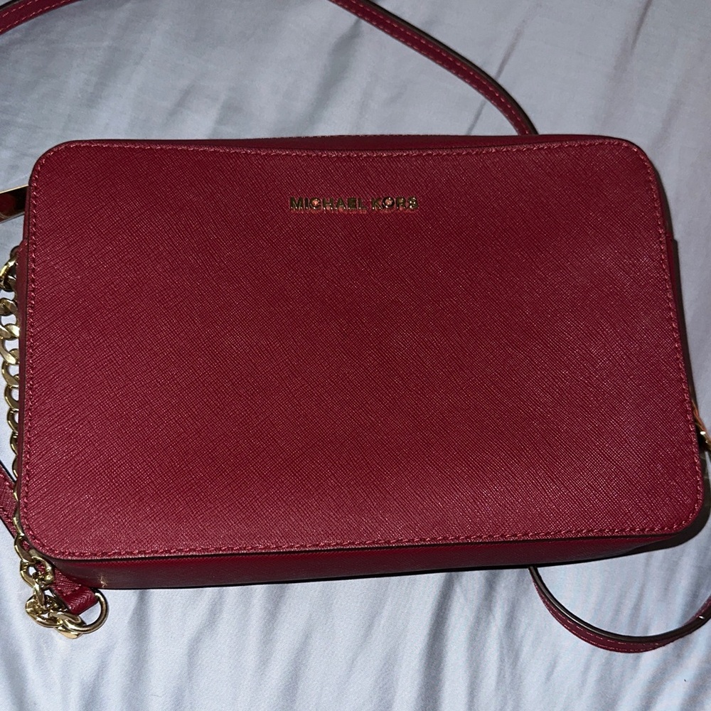 Michael Kors Burgundy Crossbody Bag
